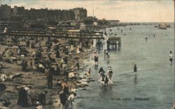 On the Sands Margate Postcard