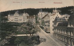 Hôtel Weimar, Hôtel Stern, Marienbad Postcard