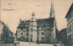 Alfeld Rathaus, Platingrün Postcard
