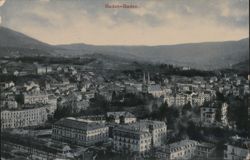 Baden-Baden City View with Churches & Buildings Postcard
