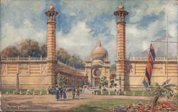 Malaya Pavilion, British Empire Exhibition, Wembley Postcard