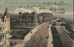 De-La-Warr Parade, looking East, Bexhill on Sea Postcard