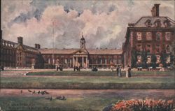 Royal Hospital Chelsea Quadrangle, King Charles II Statue Postcard