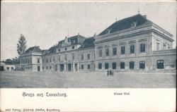 Gruss aus Laxenburg. Blauer Hof. Postcard