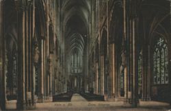Cologne Cathedral Interior Nave Postcard