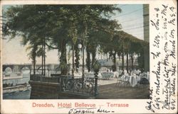 Hôtel Bellevue Terrasse, Dresden Postcard