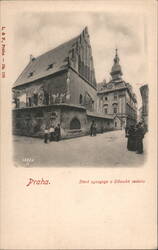 Old Synagogue and Jewish Town Hall Postcard