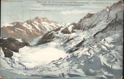 Eismeerstation, Schreckhörner, Fiescherhörner, Finsteraargletscher Postcard