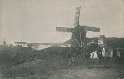 Windmills, Ponta Delgada, Azores Postcard