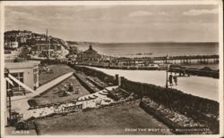 West Cliff, Bournemouth Coastline View Postcard