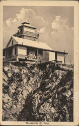 Manzanillo El Faro Lighthouse on Cliff Postcard