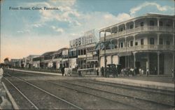Front Street, Colon, Panama Postcard