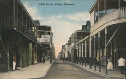Cash Street, Colon, Panama Postcard