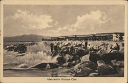 Manzanillo Rompe Olas Postcard