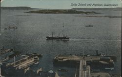 Spike Island and Harbour, Queenstown Postcard