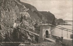 Holyhead South Stack Rocks Bridge Postcard