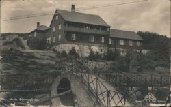 Hovås Sommargården with Bridge Postcard