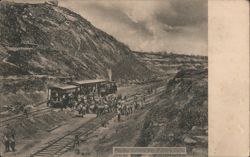 Pay-day Culebra Cut, Panama Canal Postcard
