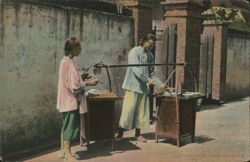 Chinese Food Peddlers Postcard
