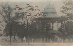 Public Garden Shanghai Gazebo with People Postcard