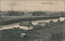 Graves in China Postcard