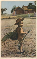 Child in Summer Dress, Peking, China Postcard