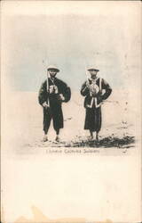 Chinese Customs Soldiers Postcard
