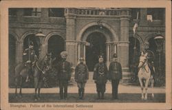 Shanghai Police of the International Settlement Postcard