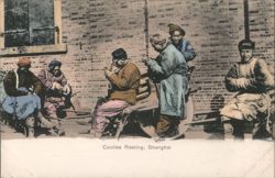 Coolies Resting, Shanghai Postcard