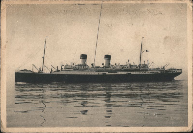 Italian Line Ocean Liner SS Roma, 32,583 Tons Cruise Ships