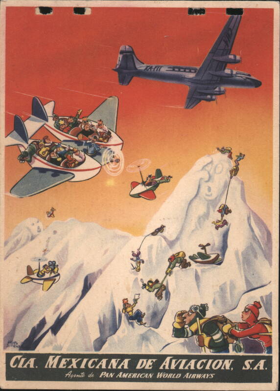 Mexicana de Aviacion Fantasy Flight over Snowy Mountains