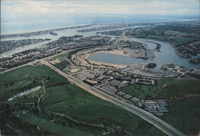 Aerial View of Del Webb's Newporter Inn Newport Beach California