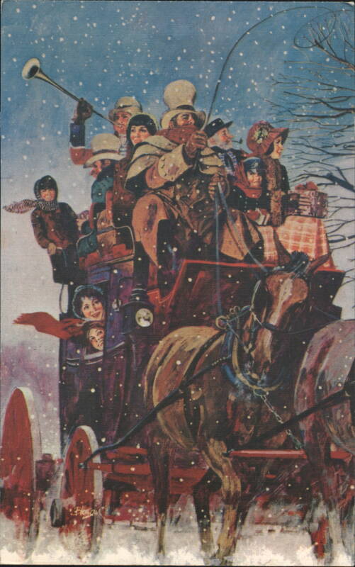 Winter Holiday Ride in a Horse-Drawn Carriage Homer