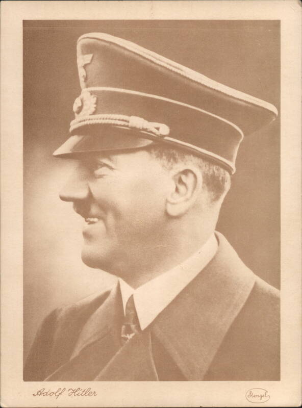 Adolf Hitler in Profile Rob. Röhr Nazi Germany