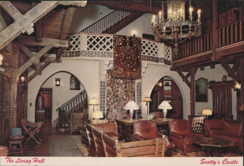 The Living Hall, Scotty's Castle, Death Valley National Monument California