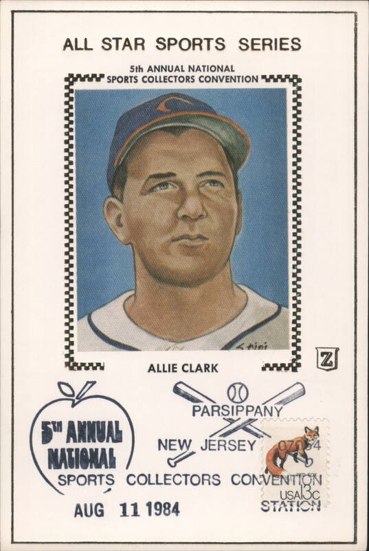 Allie Clark Baseball FDC 1984 Parsippany NJ New Jersey