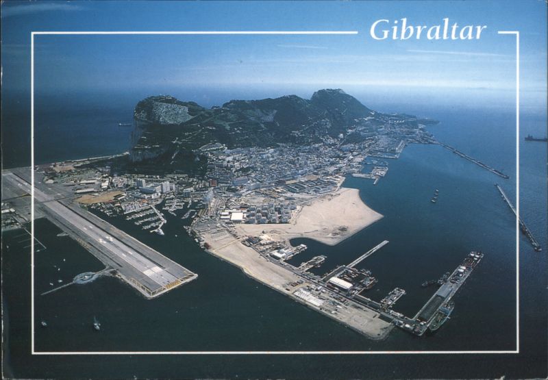 Aerial View of Gibraltar Spain