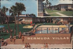Bermuda Villas on the Ocean, Daytona Beach Postcard
