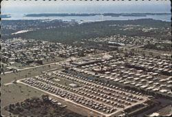 Aerial View of Holiday Travel Park, Englewood, FL Postcard