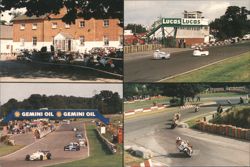 Mallory Park Race Circuit Scenes, Leicestershire Postcard