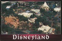 Aerial View of Disneyland Park with Matterhorn Mountain Postcard