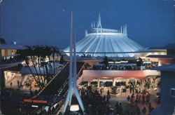 Space Mountain Spectacular, Disneyland Postcard