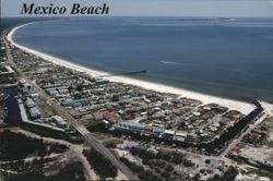 Aerial View of Mexico Beach, Florida Postcard