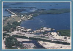 Aerial View of Sugar Loaf Lodge, Sugar Loaf Key Postcard