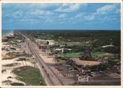 Aerial View of Miracle Strip, Panama City Beach Postcard