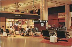 Lobby of Tampa, Florida's International Airport Postcard