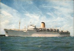 P&O Ocean Liner Arcadia at Sea Postcard