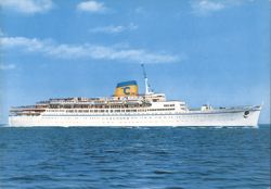 T/S Carla C., Costa Line Cruise Ship Postcard