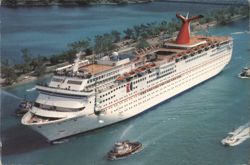 Carnival Cruise Line 'Fun Ship' Fantasy Postcard