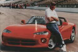 Carroll Shelby with 1991 Dodge Viper Official Pace Car Postcard